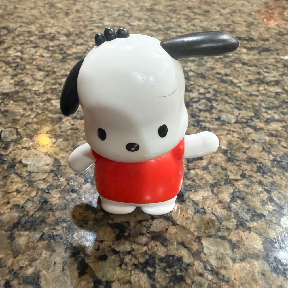 Sanrio Pochacco‎ 2016 McDonalds Happy Meal Toy Figure White Red Dog Collectible